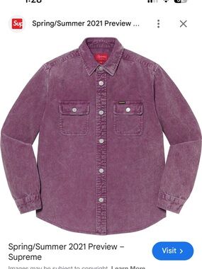 Supreme corduroy shirt /gender neutral
